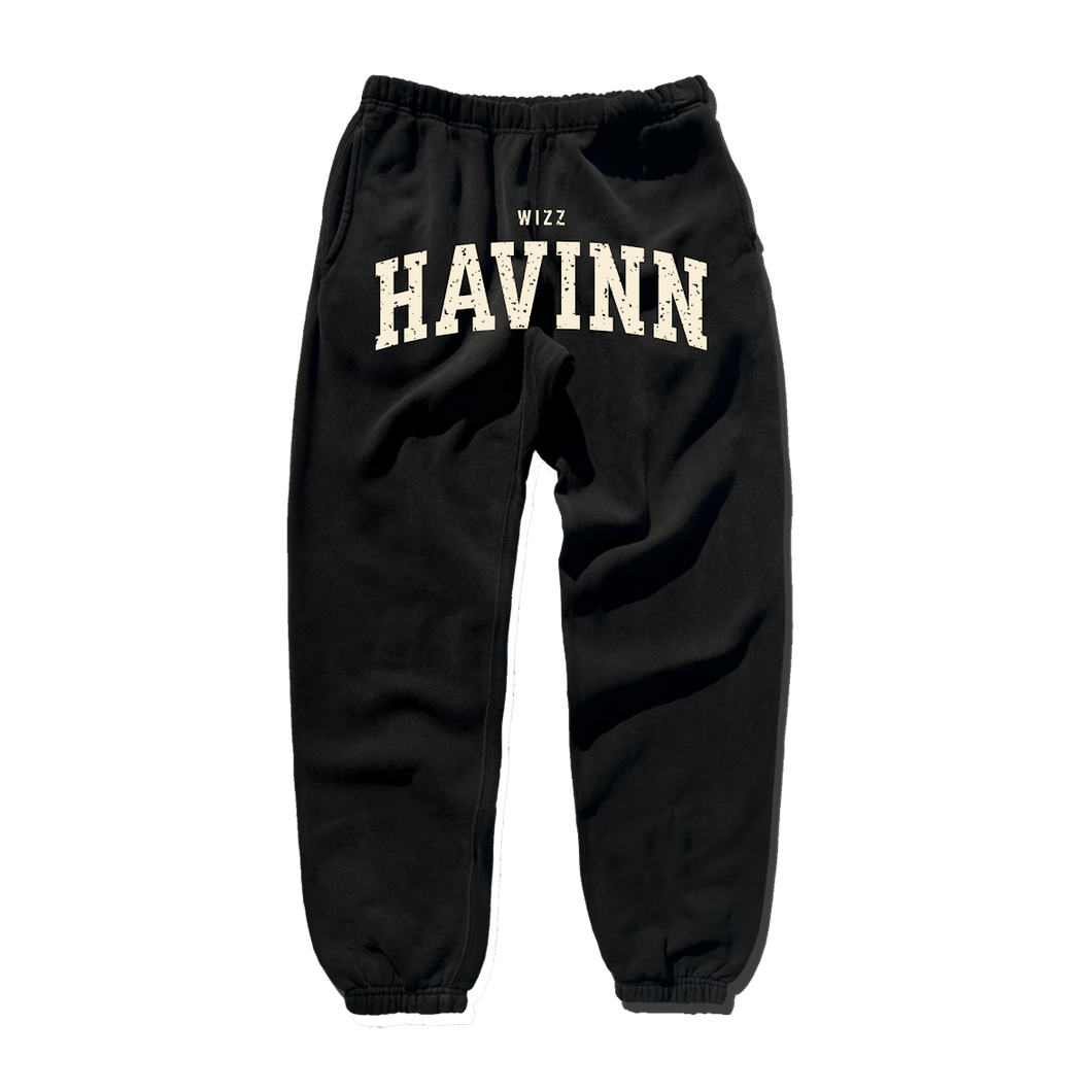 WIZZ HAVINN SWEATS - BLACK